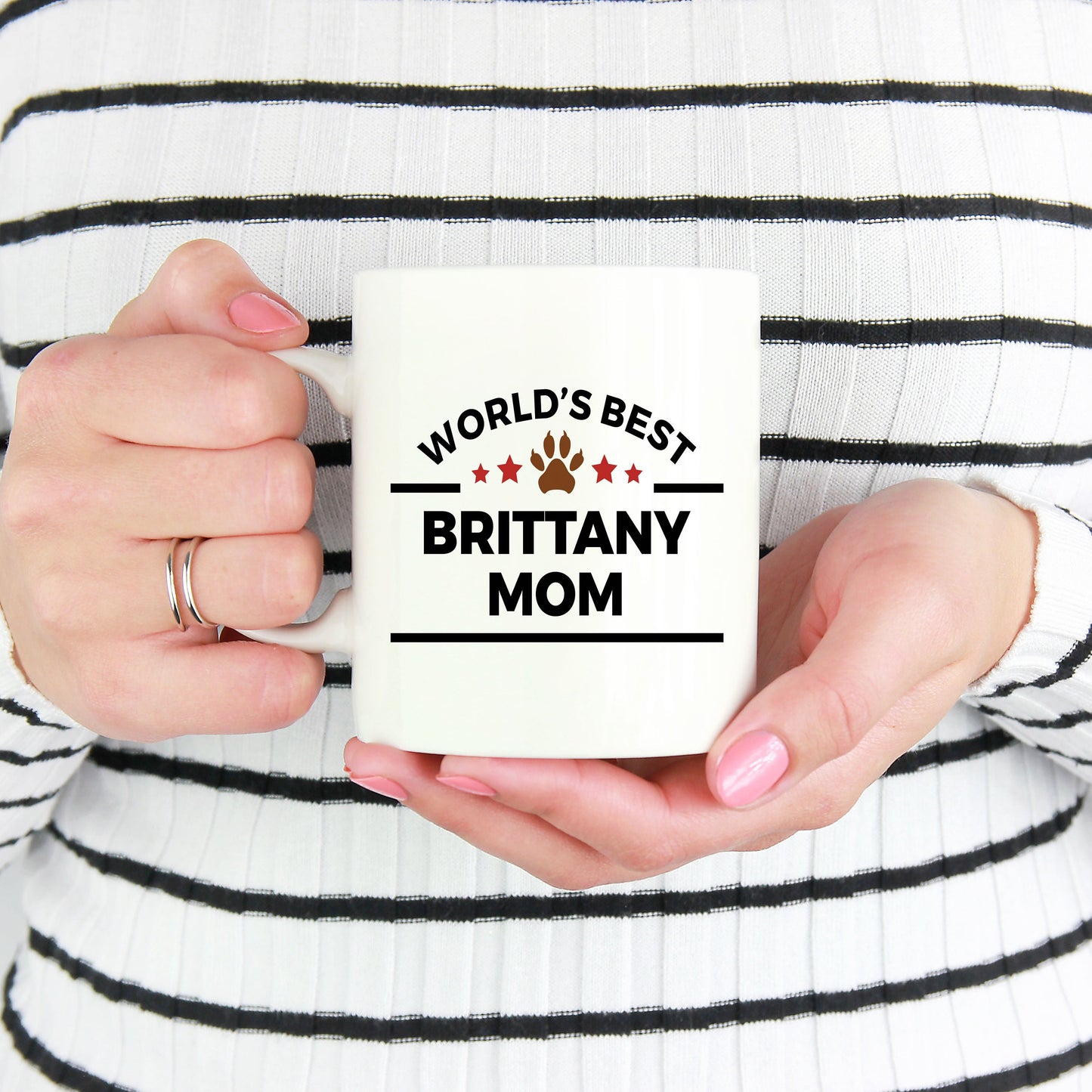 Brittany Spaniel Dog Mom Mug - Mallard Moon Gift Shop