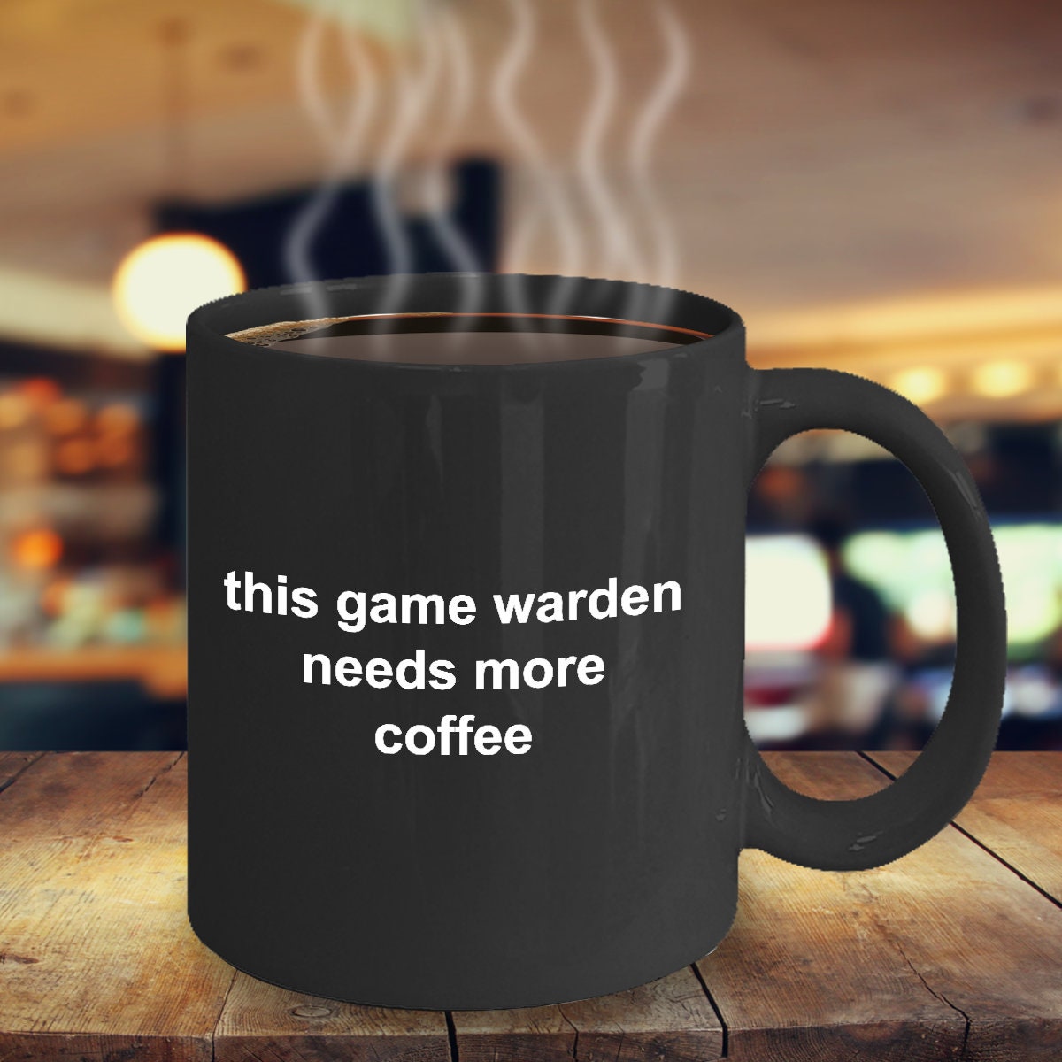 Game Warden Black Coffee Mug - Mallard Moon Gift Shop