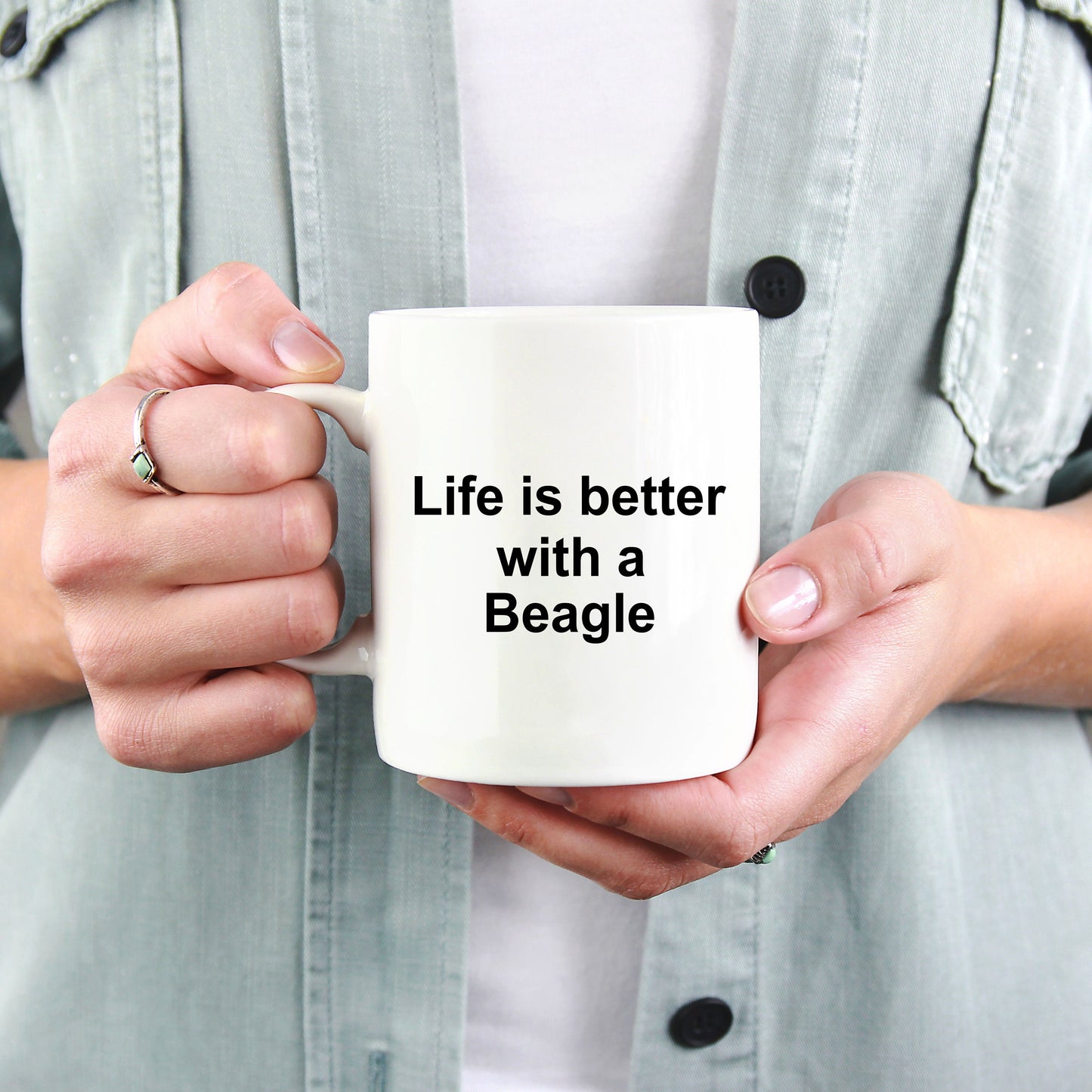 Beagle Dog Mug - Life is Better with a Beagle - Mallard Moon Gift Shop