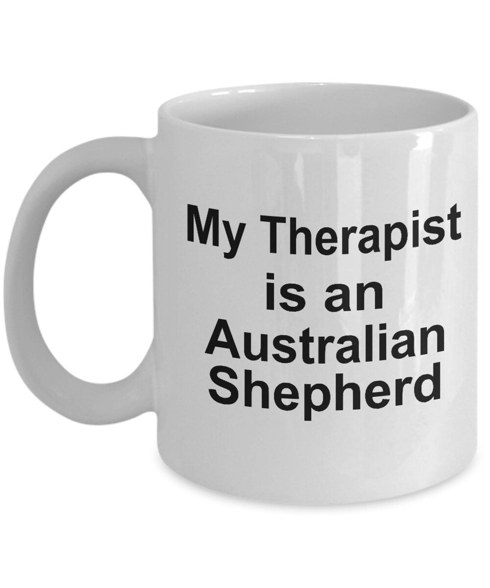 Australian Shepherd Dog Therapist Mug - Mallard Moon Gift Shop