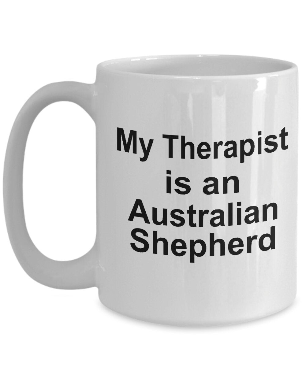 Australian Shepherd Dog Therapist Mug - Mallard Moon Gift Shop