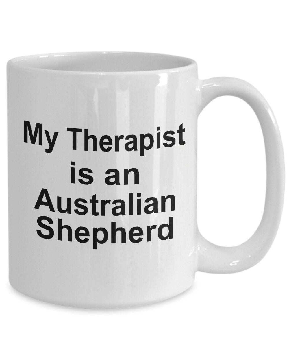 Australian Shepherd Dog Therapist Mug - Mallard Moon Gift Shop