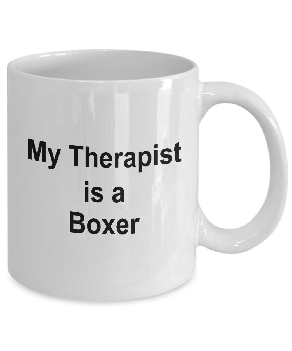 Boxer Dog Therapist Mug