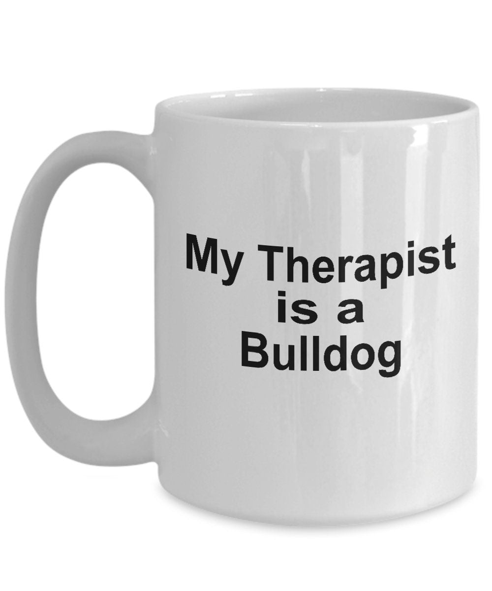 Bulldog Dog Therapist Mug