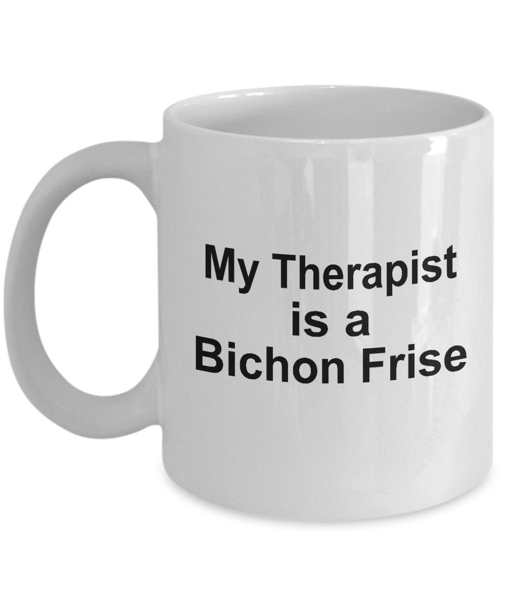 Bichon Frise Dog Therapist Mug - Mallard Moon Gift Shop