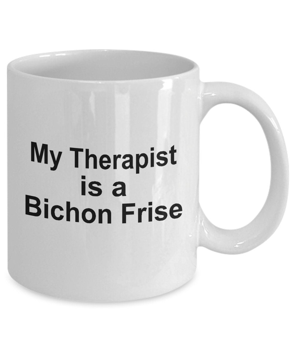 Bichon Frise Dog Therapist Mug - Mallard Moon Gift Shop
