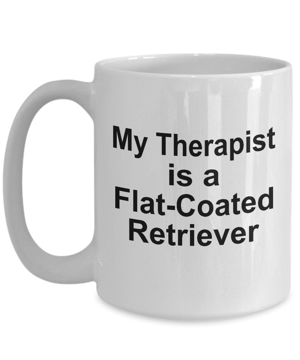 Flat-Coated Retriever Dog Therapist Mug - Mallard Moon Gift Shop
