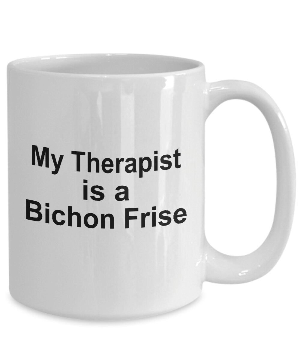 Bichon Frise Dog Therapist Mug - Mallard Moon Gift Shop