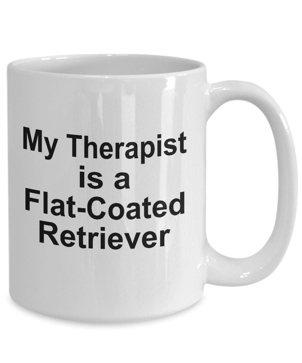 Flat-Coated Retriever Dog Therapist Mug - Mallard Moon Gift Shop