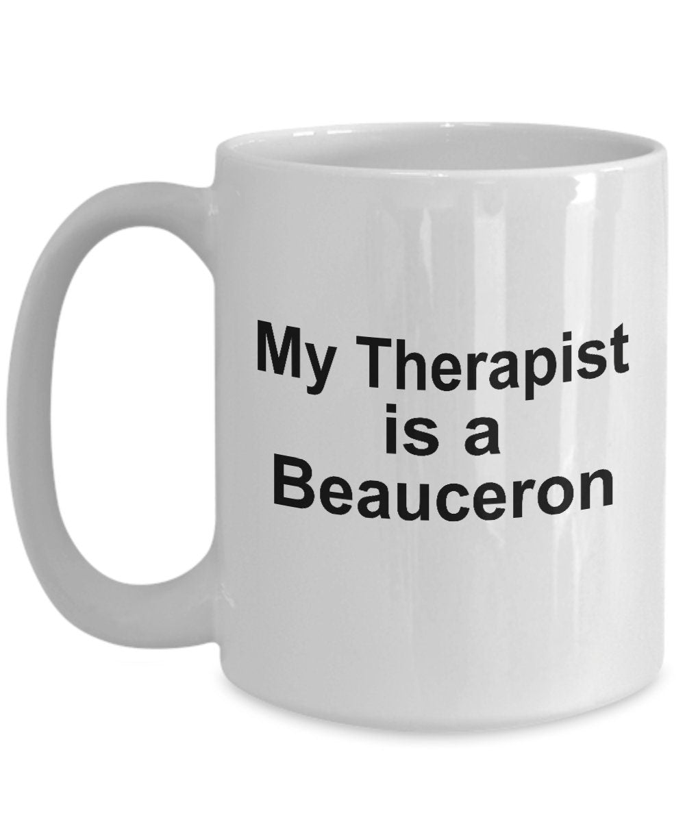 Beauceron Dog Therapist Mug - Mallard Moon Gift Shop