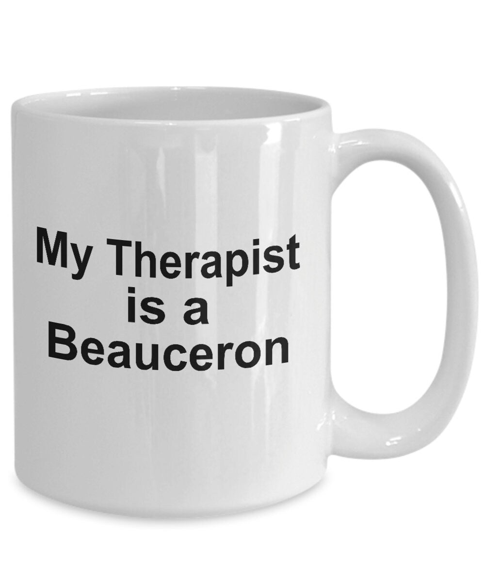 Beauceron Dog Therapist Mug - Mallard Moon Gift Shop
