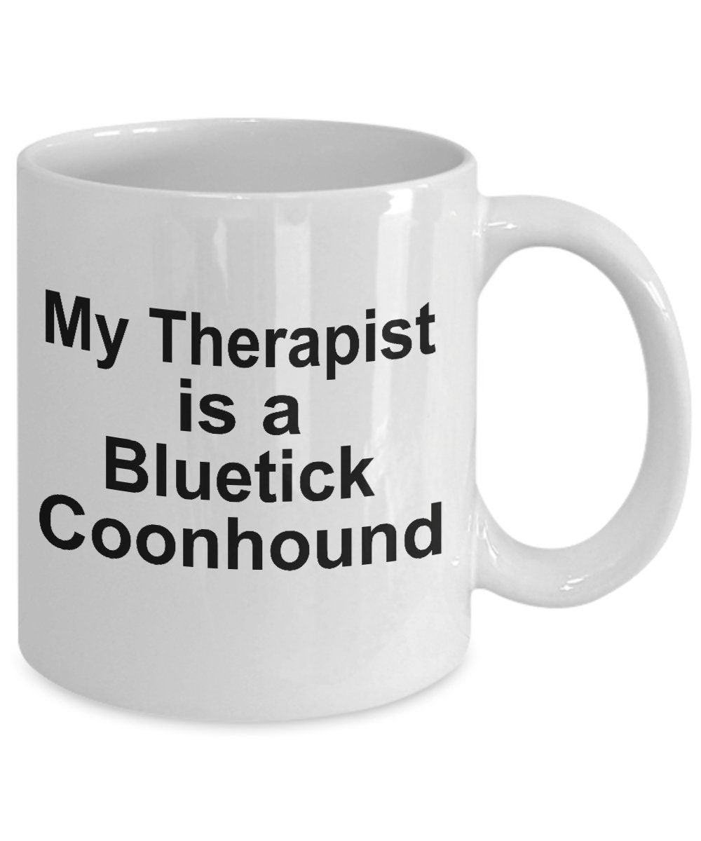 Bluetick Coonhound Dog Therapist Mug - Mallard Moon Gift Shop