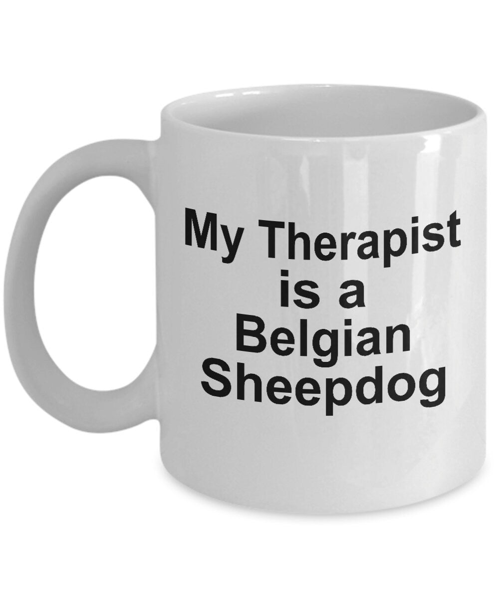 Belgian Sheepdog Dog Therapist Mug - Mallard Moon Gift Shop