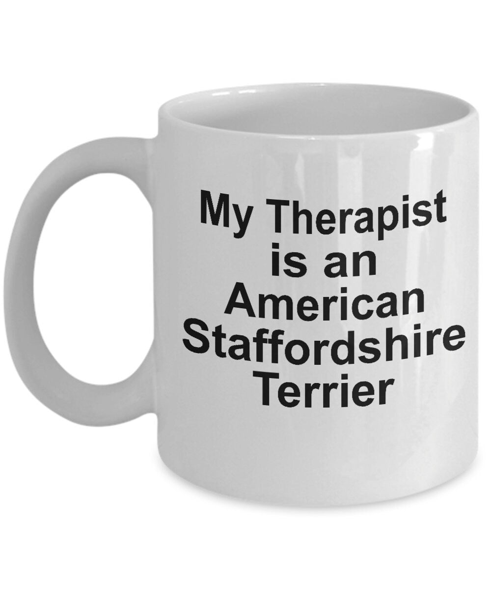 American Staffordshire Terrier Dog Therapist Mug - Mallard Moon Gift Shop