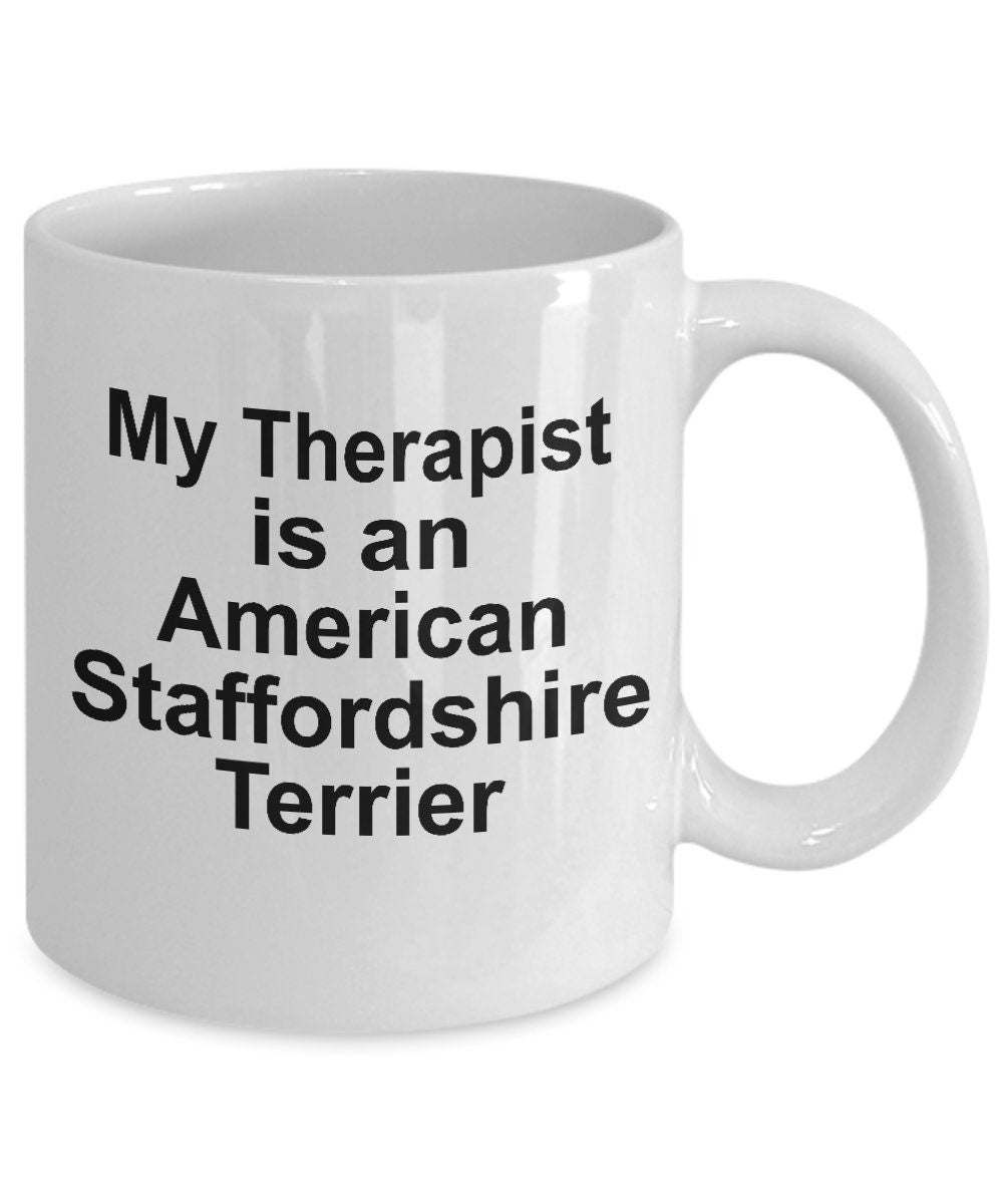 American Staffordshire Terrier Dog Therapist Mug - Mallard Moon Gift Shop