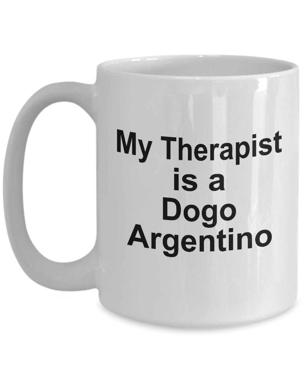 Dogo Argentino Dog Therapist Mug - Mallard Moon Gift Shop