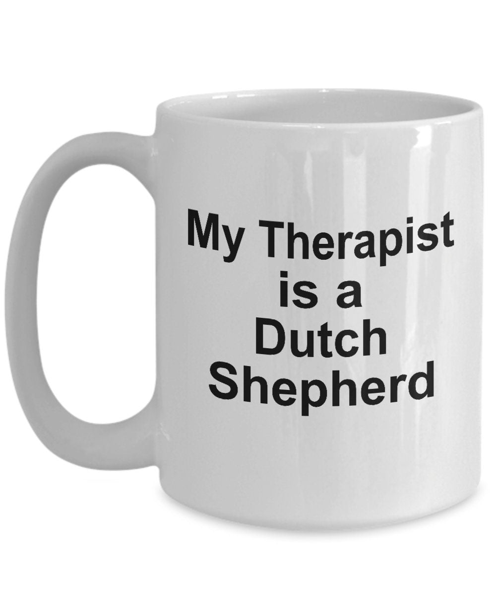 Dutch Shepherd Dog Therapist Coffee Mug - Mallard Moon Gift Shop