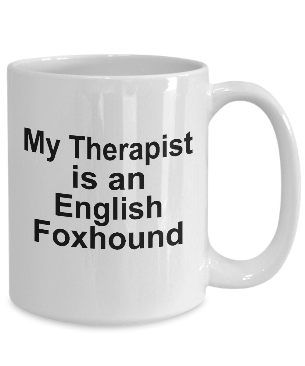 English Foxhound Dog Therapist Mug - Mallard Moon Gift Shop