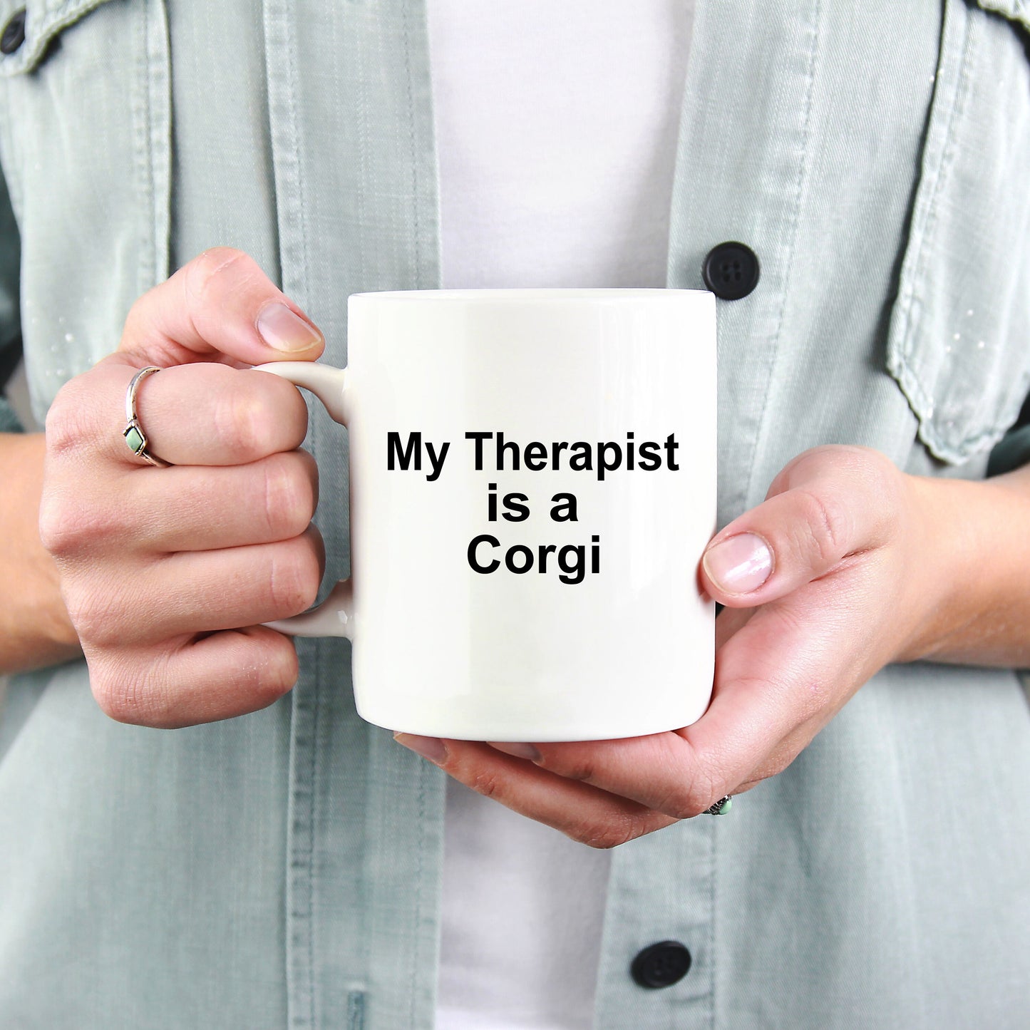 Corgi Dog Therapist Mug - Mallard Moon Gift Shop