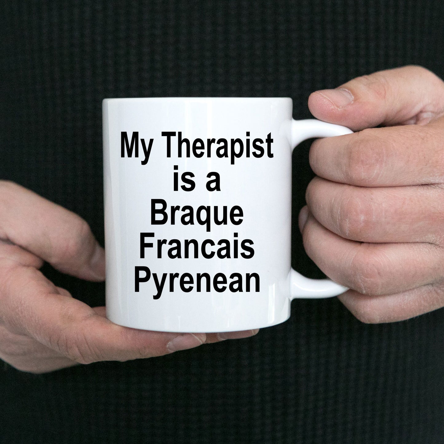 Braque Francais Pyrenean Dog Therapist Mug - Mallard Moon Gift Shop