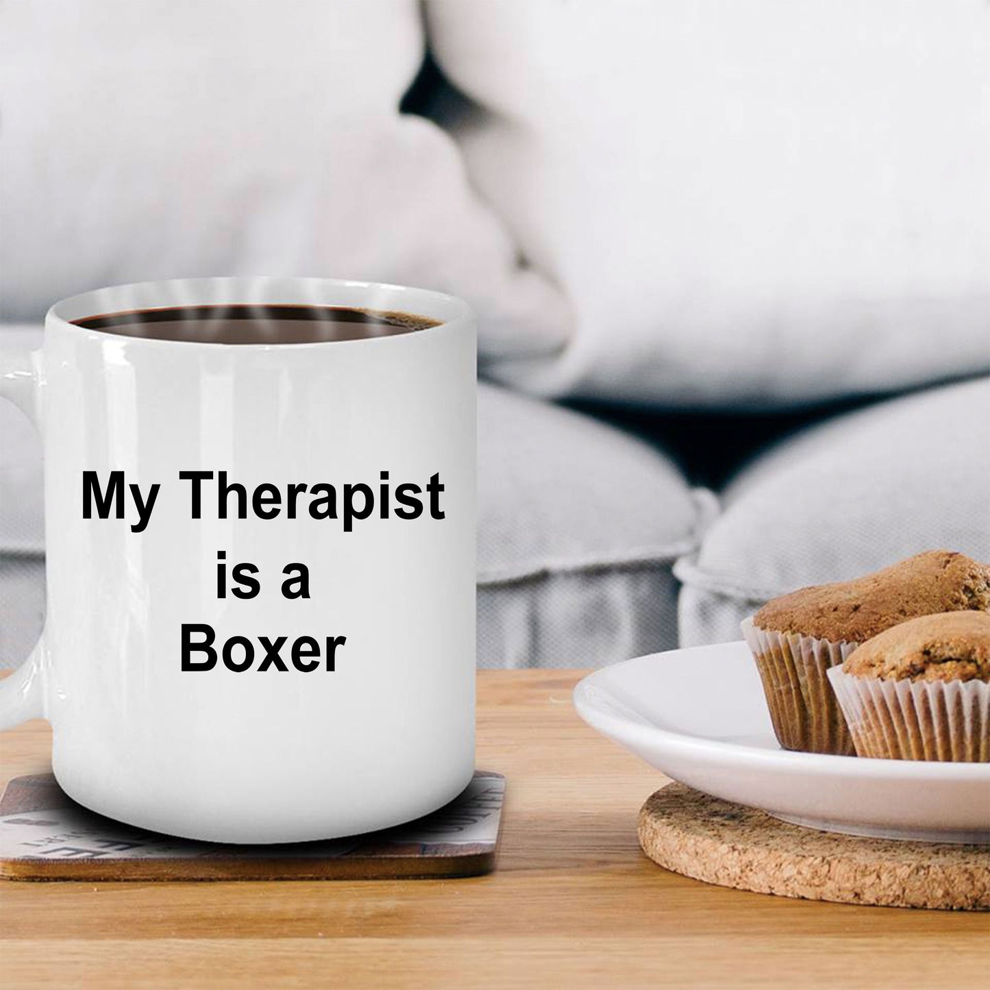 Boxer Dog Therapist Mug