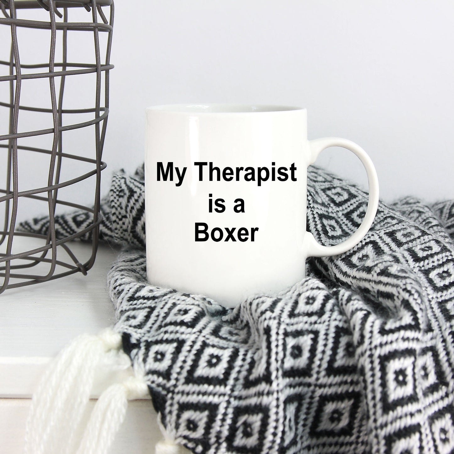 Boxer Dog Therapist Mug