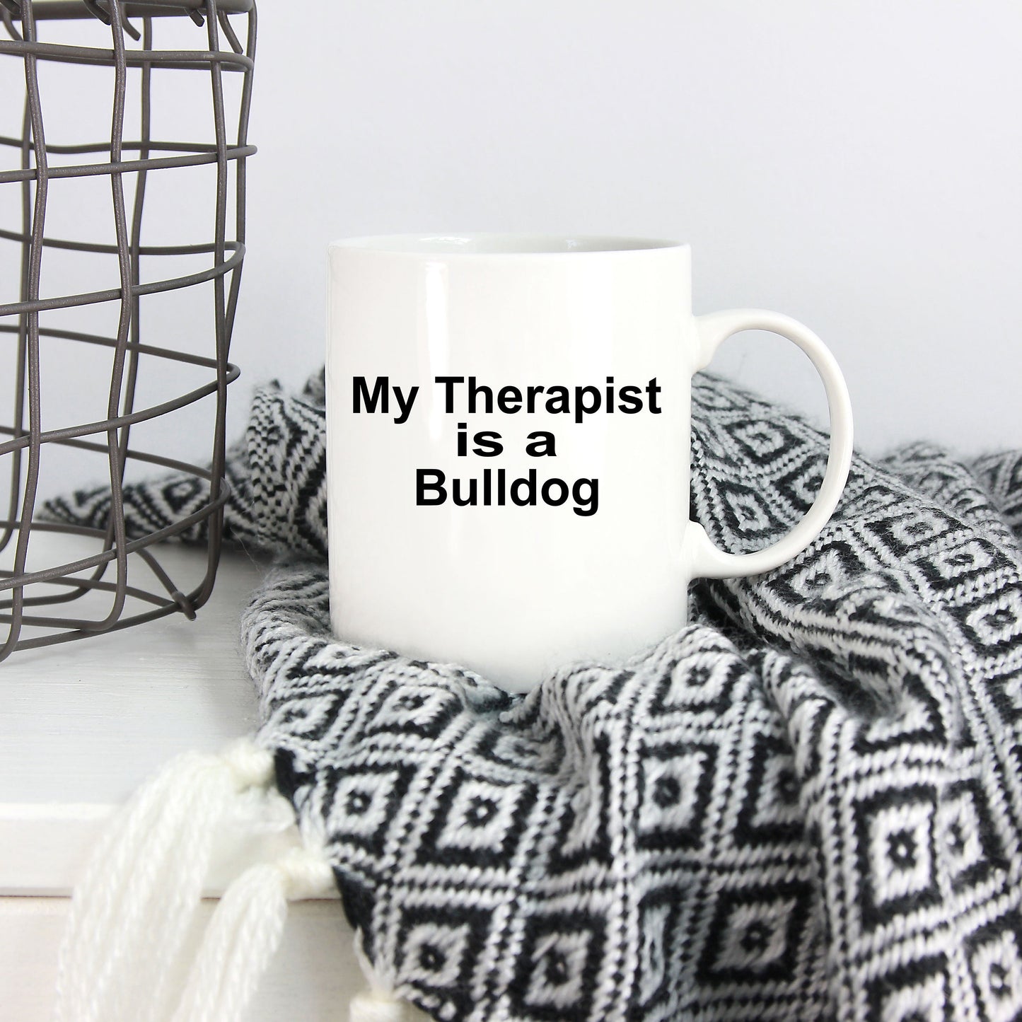 Bulldog Dog Therapist Mug