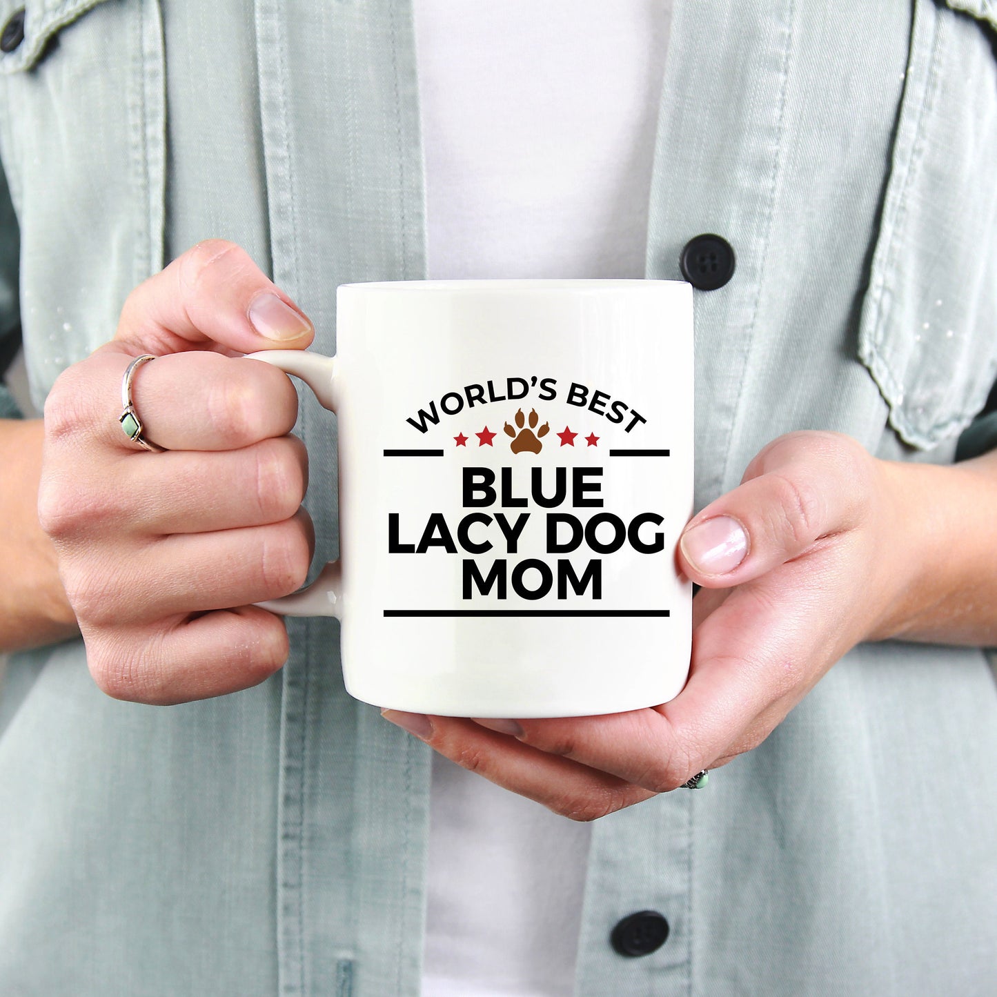 Blue Lacy Dog Mom Coffee Mug - Mallard Moon Gift Shop