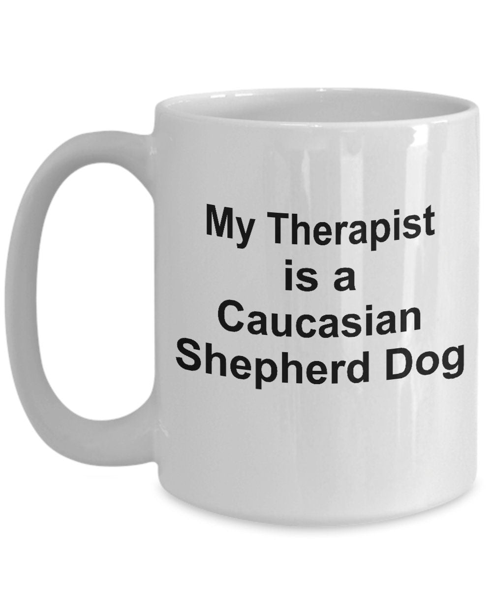 Caucasian Shepherd Dog Therapist Mug - Mallard Moon Gift Shop