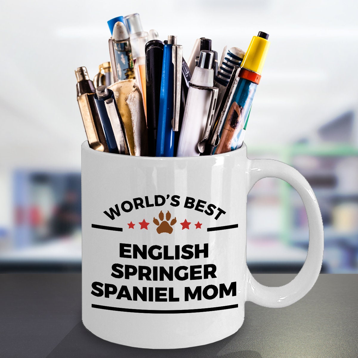 English Springer Spaniel Dog Mom Mug - Mallard Moon Gift Shop