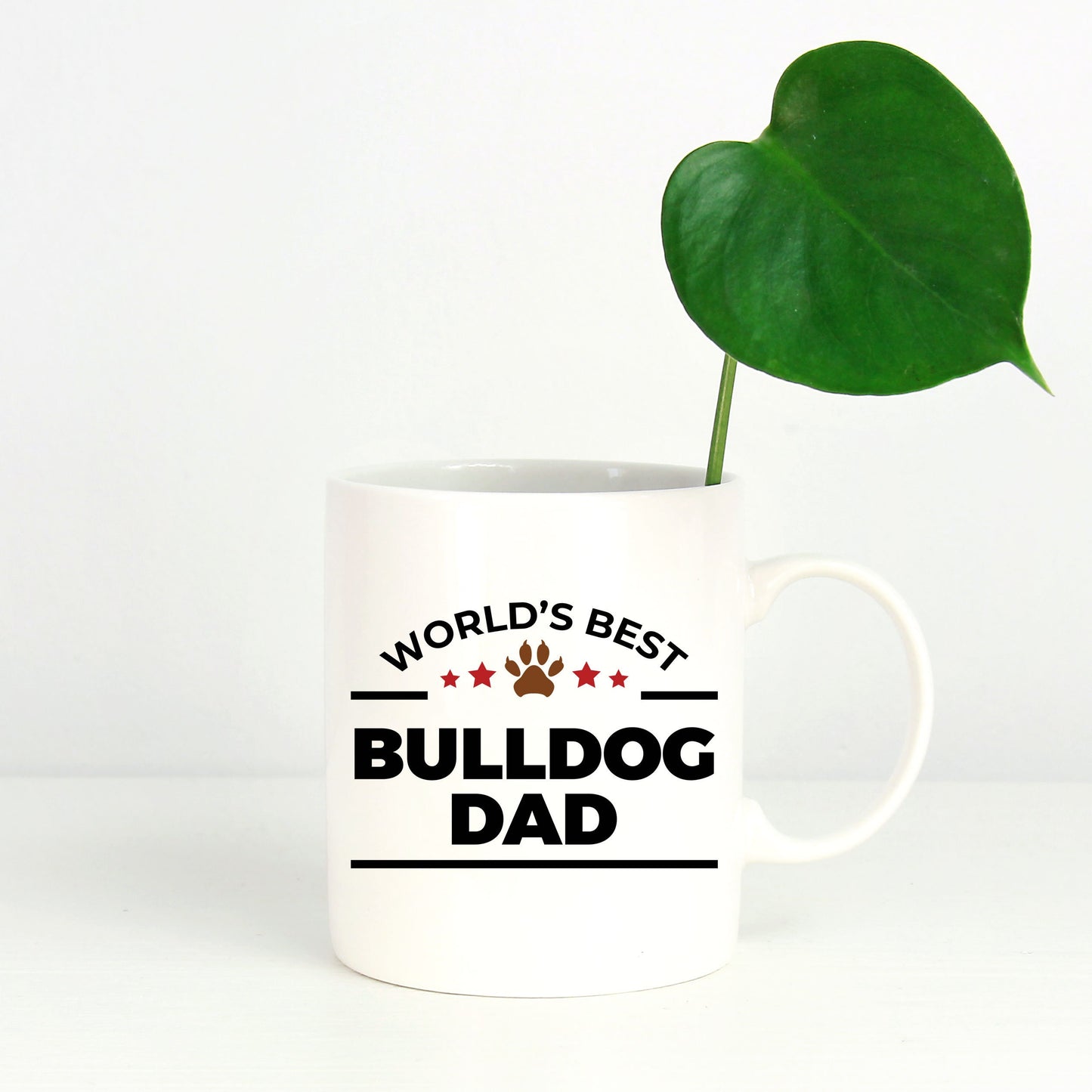 Bulldog Dog Best Dad Coffee Mug - Mallard Moon Gift Shop