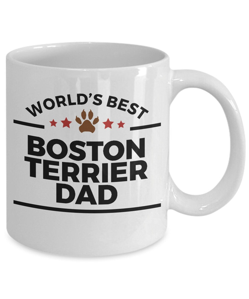 Boston Terrier Dog Dad Coffee Mug - Mallard Moon Gift Shop