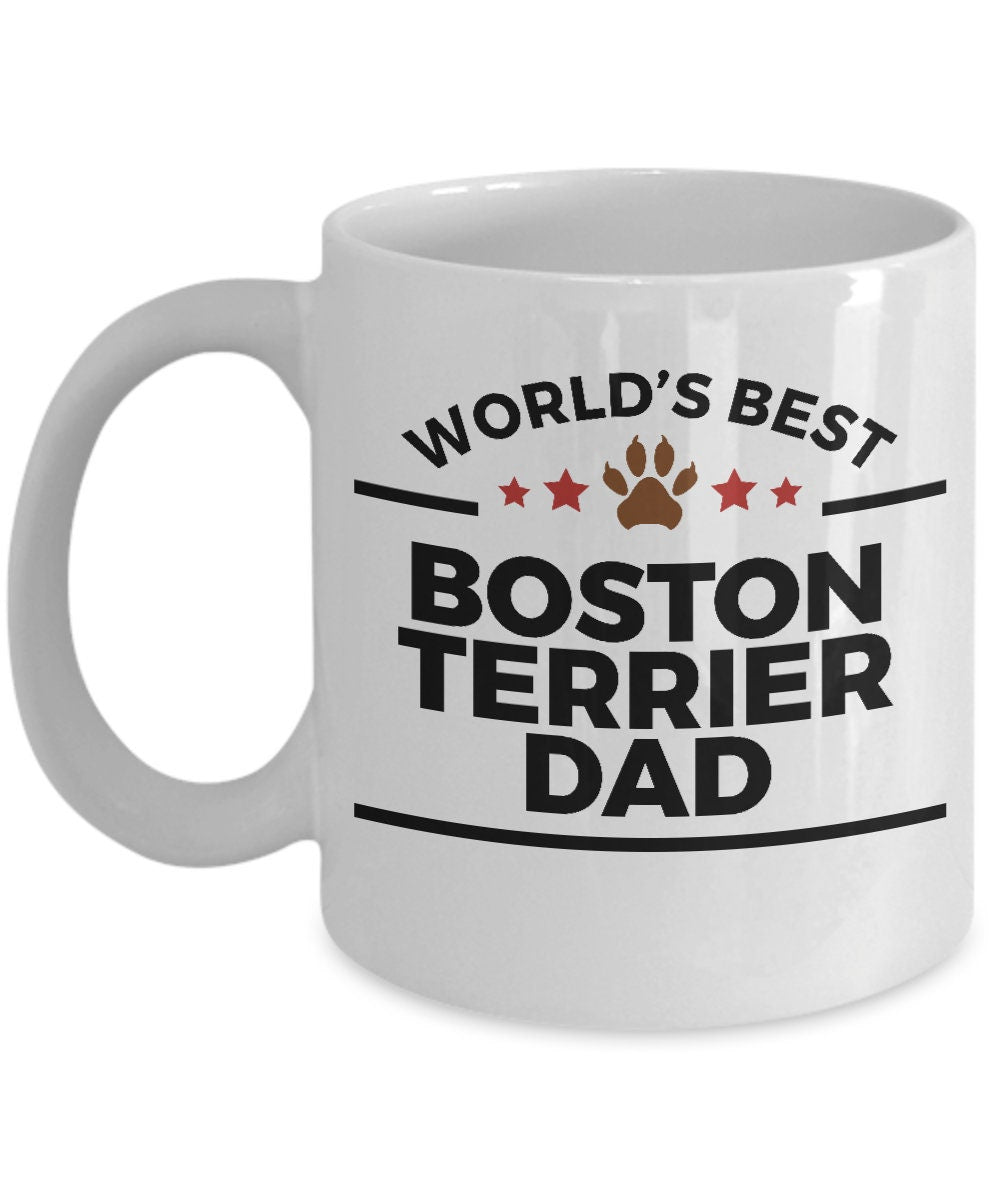Boston Terrier Dog Dad Coffee Mug - Mallard Moon Gift Shop