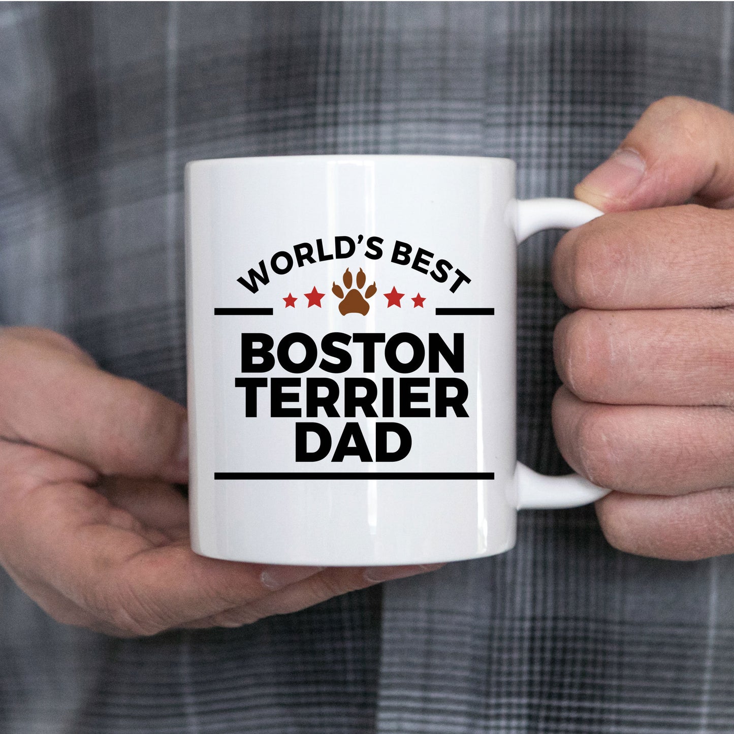 Boston Terrier Dog Dad Coffee Mug - Mallard Moon Gift Shop