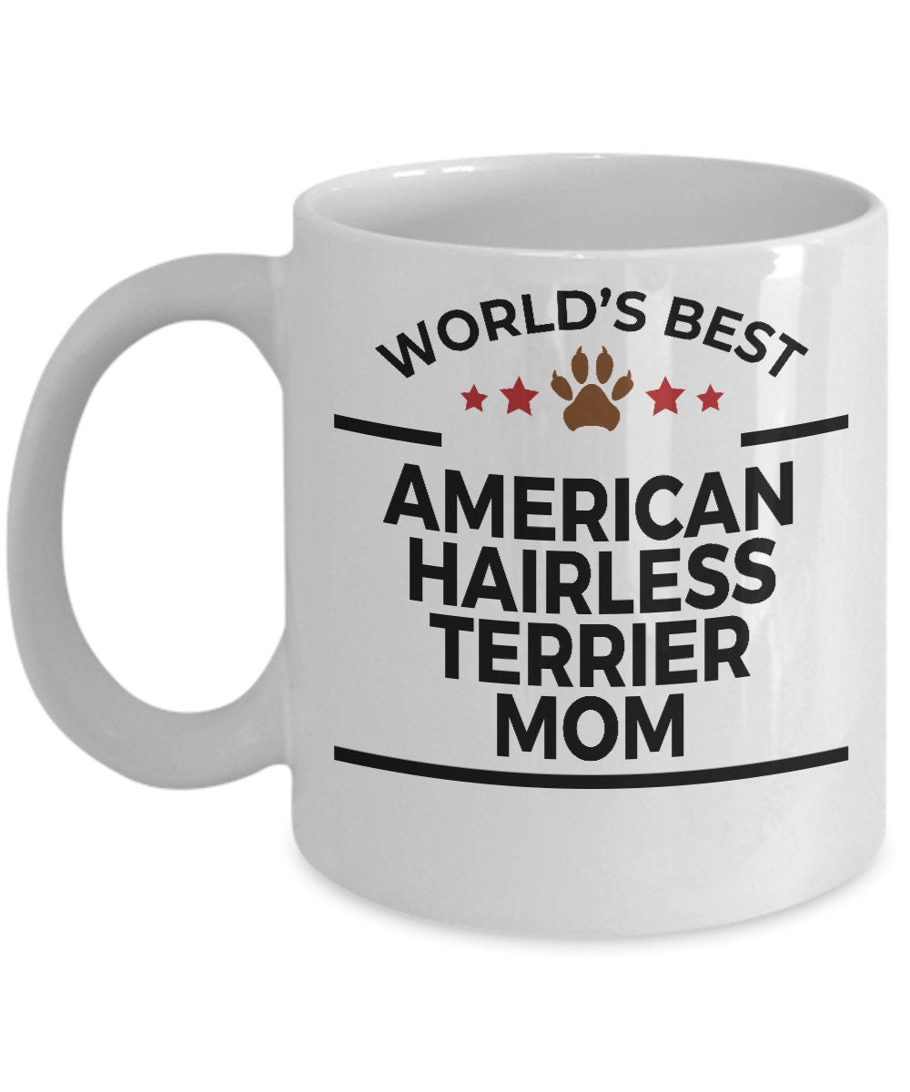American Hairless Terrier Dog Mom Mug - Mallard Moon Gift Shop