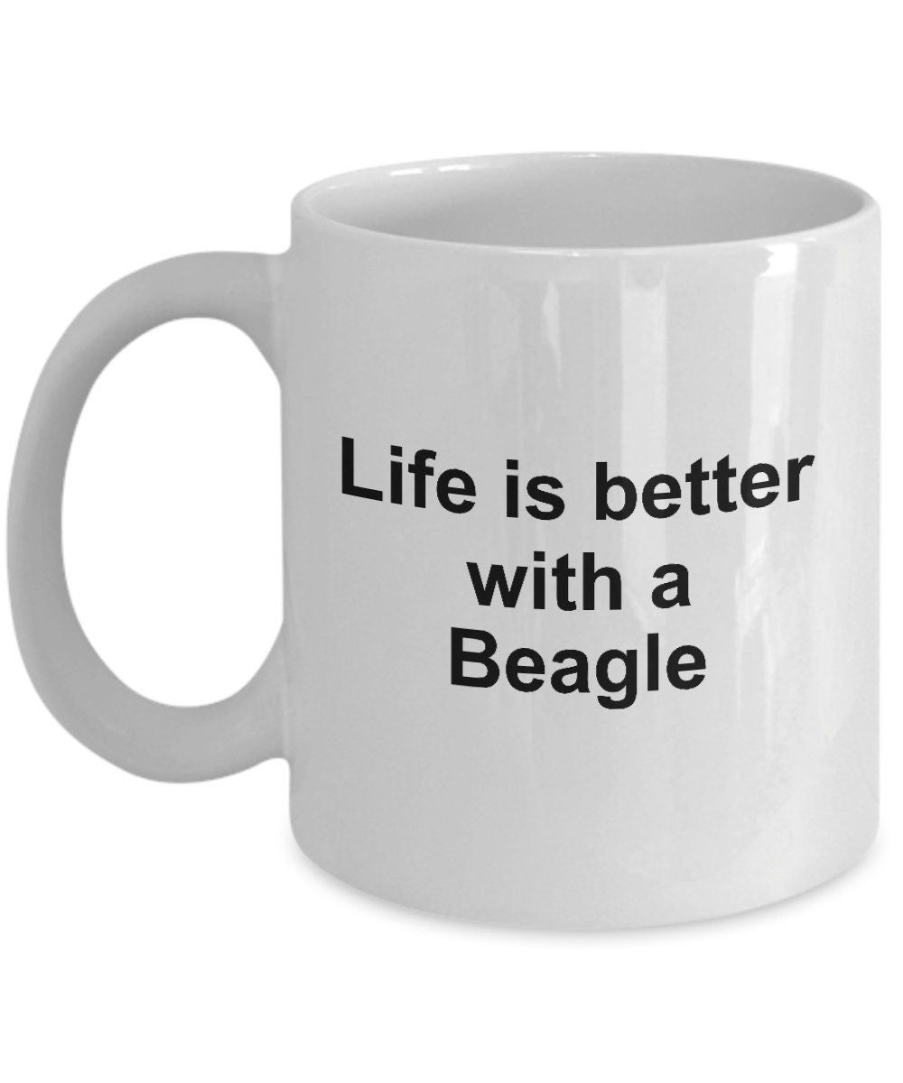 Beagle Dog Mug - Life is Better with a Beagle - Mallard Moon Gift Shop