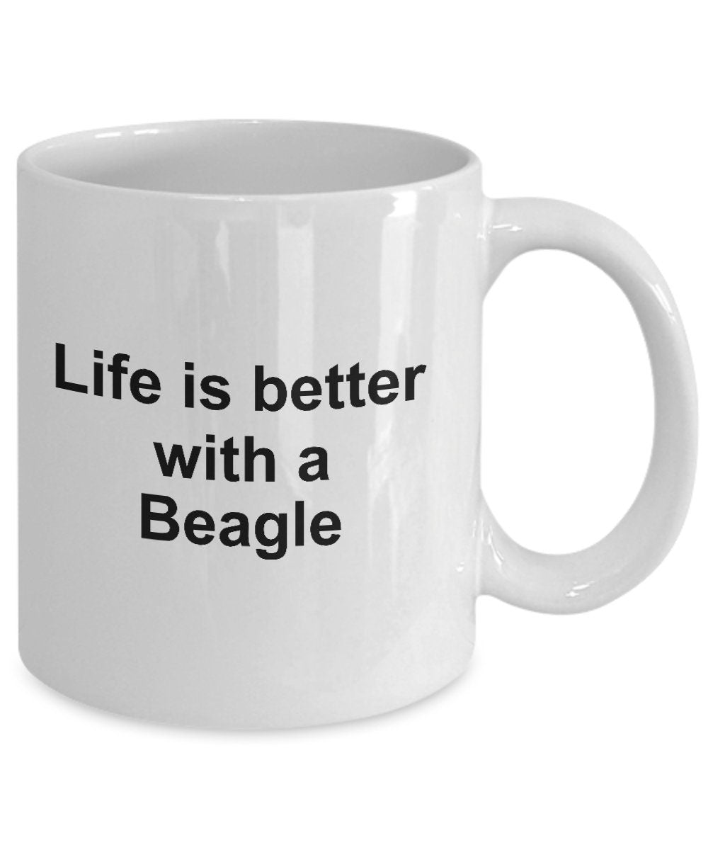 Beagle Dog Mug - Life is Better with a Beagle - Mallard Moon Gift Shop