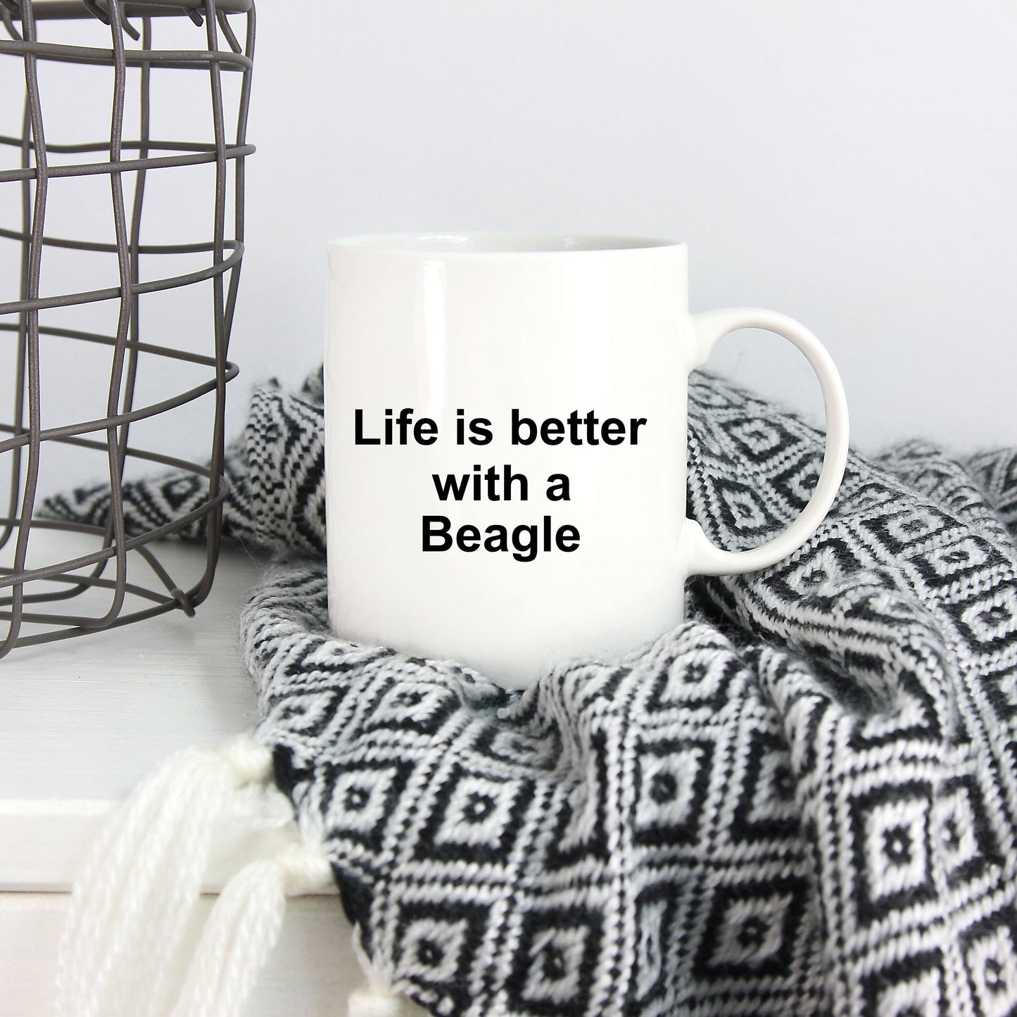 Beagle Dog Mug - Life is Better with a Beagle - Mallard Moon Gift Shop