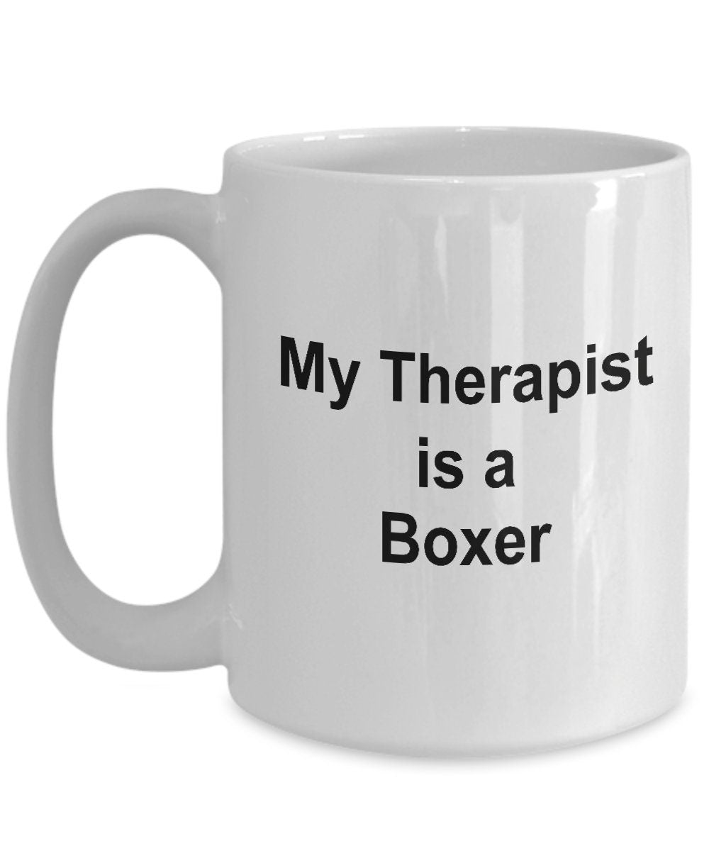 Boxer Dog Therapist Mug