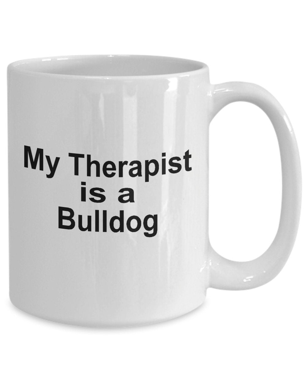 Bulldog Dog Therapist Mug