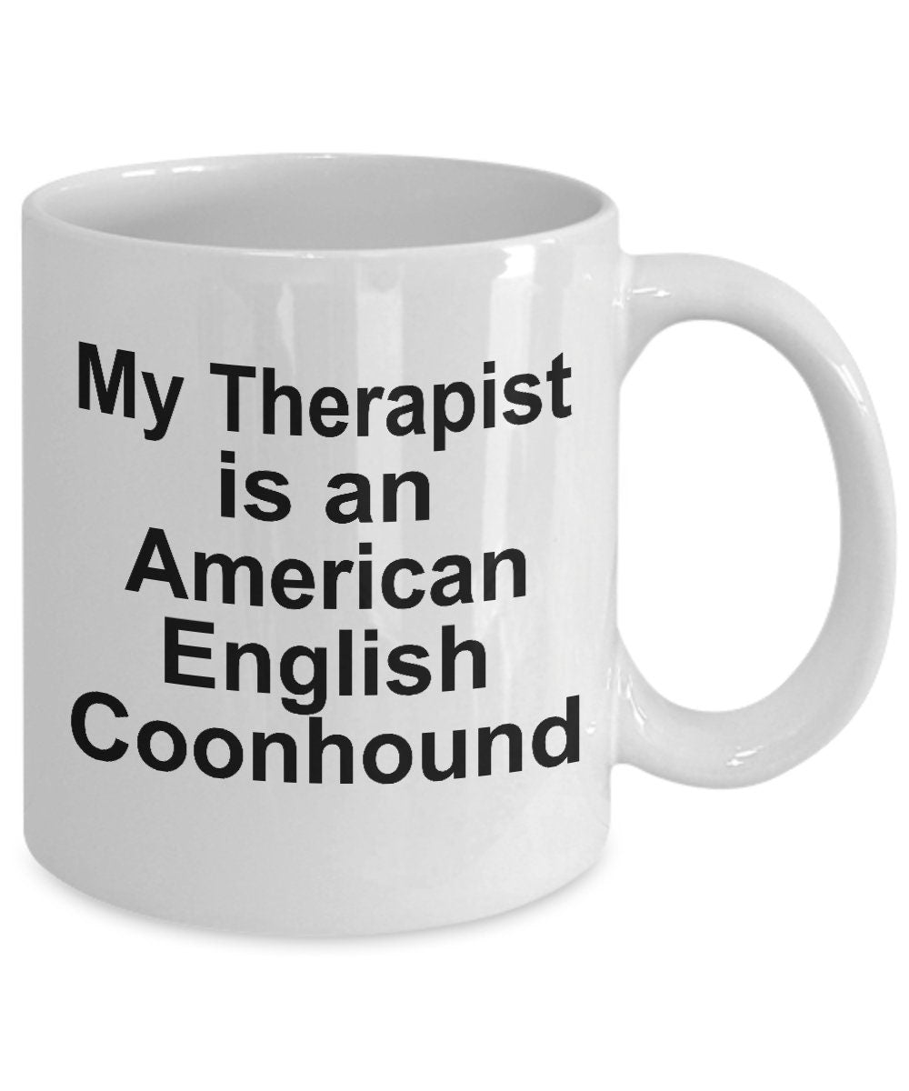 American English Coonhound Dog Therapist Mug - Mallard Moon Gift Shop