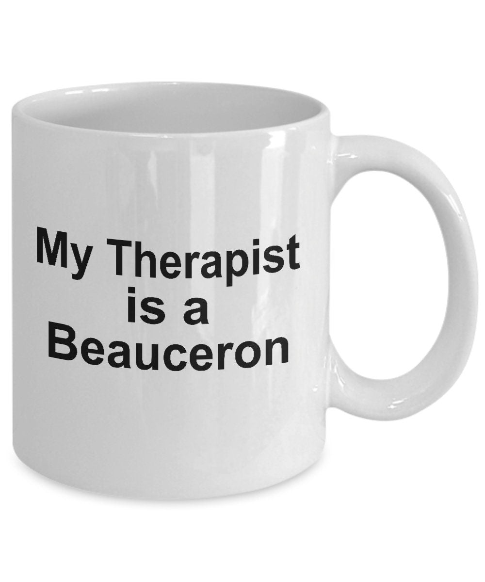Beauceron Dog Therapist Mug - Mallard Moon Gift Shop