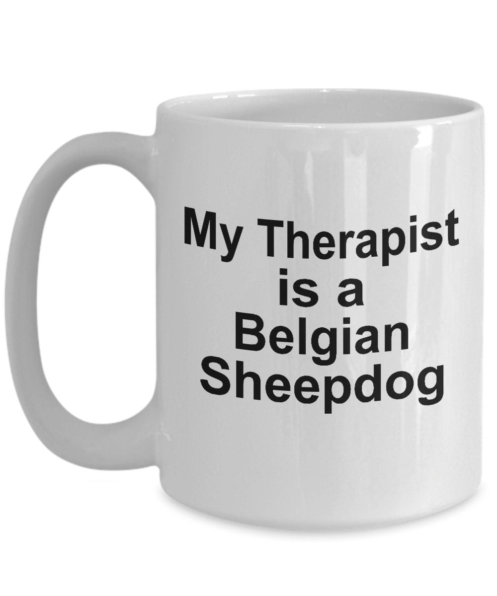 Belgian Sheepdog Dog Therapist Mug - Mallard Moon Gift Shop