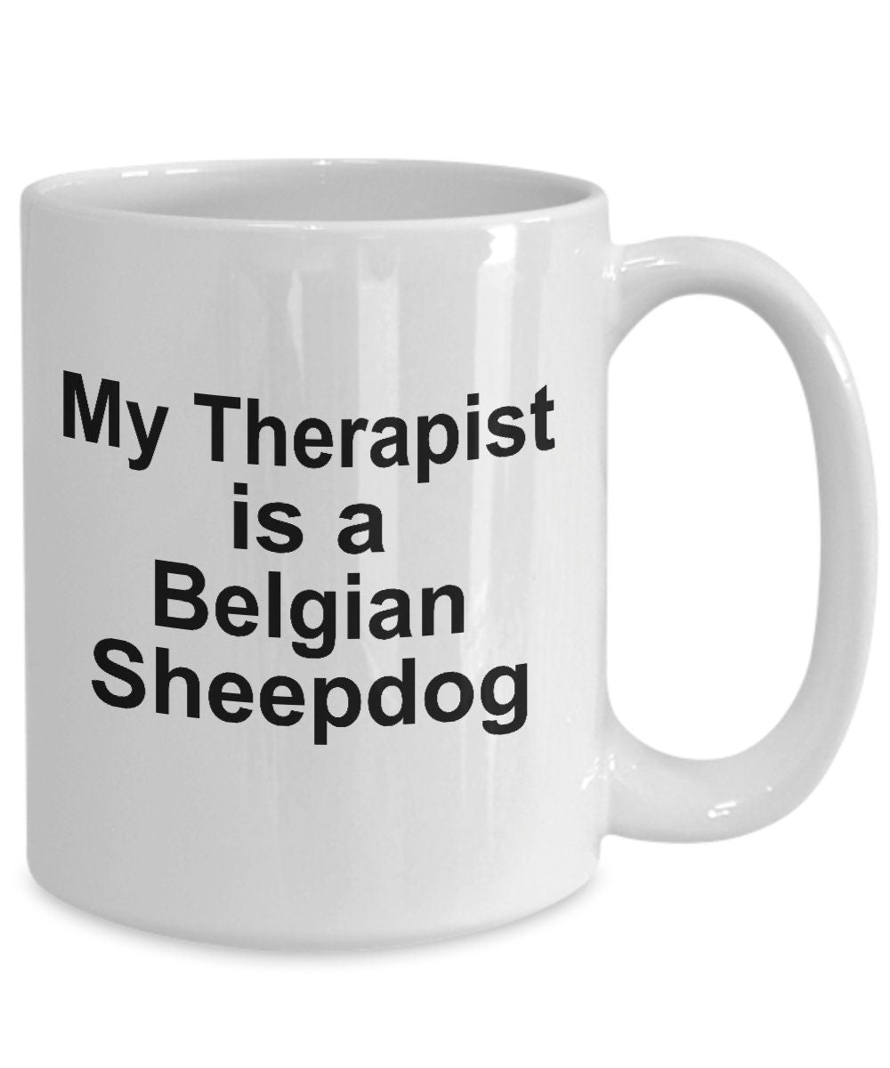 Belgian Sheepdog Dog Therapist Mug - Mallard Moon Gift Shop