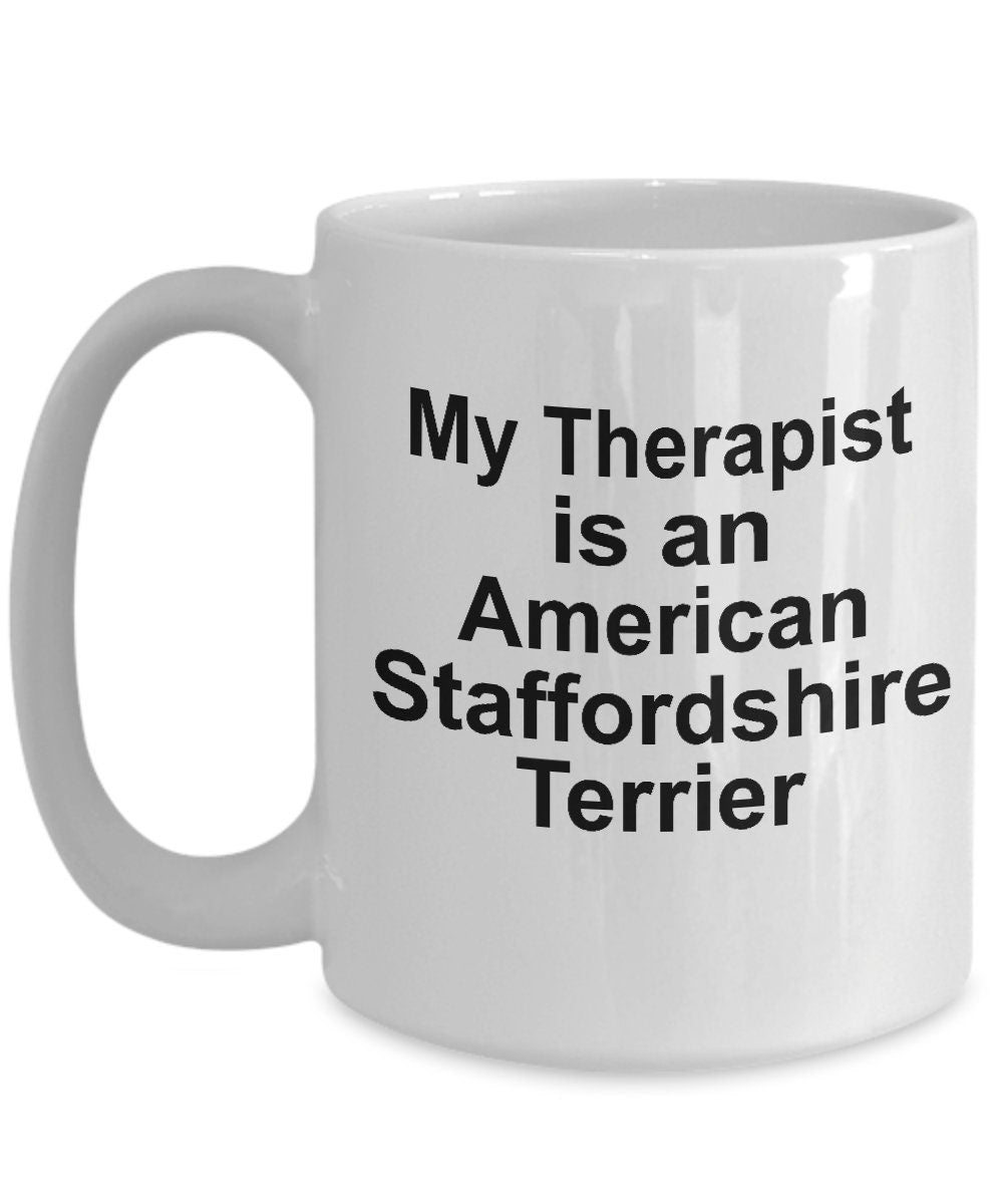 American Staffordshire Terrier Dog Therapist Mug - Mallard Moon Gift Shop