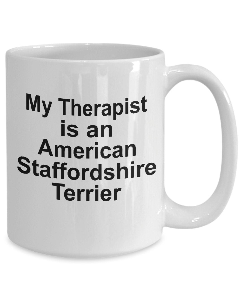 American Staffordshire Terrier Dog Therapist Mug - Mallard Moon Gift Shop