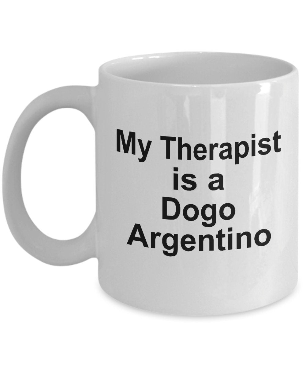 Dogo Argentino Dog Therapist Mug - Mallard Moon Gift Shop