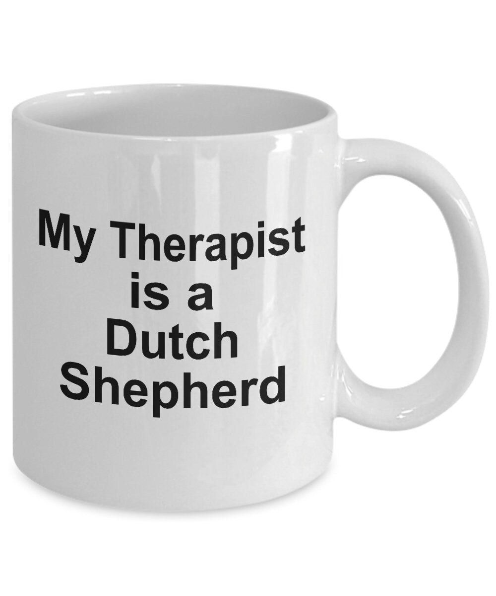 Dutch Shepherd Dog Therapist Coffee Mug - Mallard Moon Gift Shop