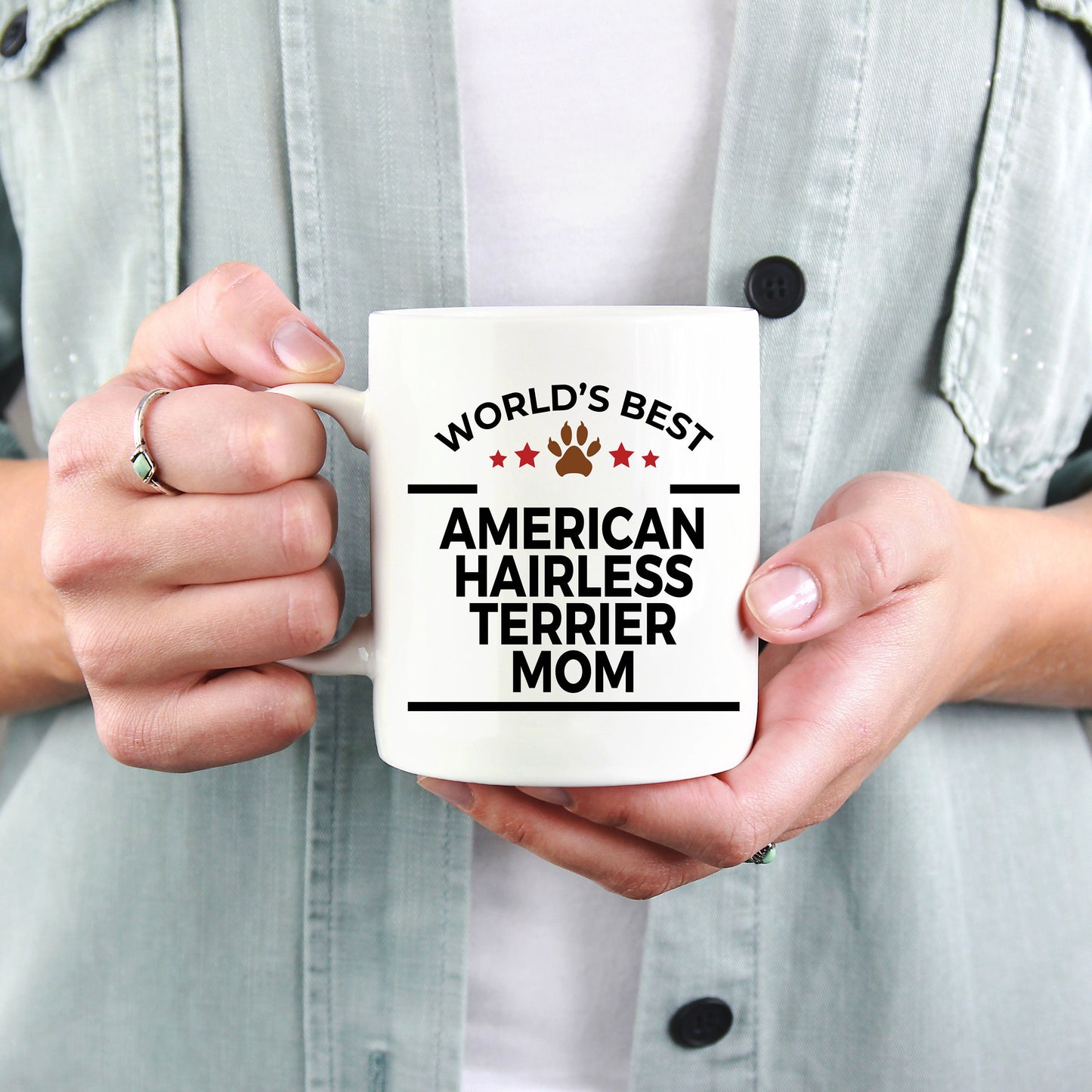 American Hairless Terrier Dog Mom Mug - Mallard Moon Gift Shop