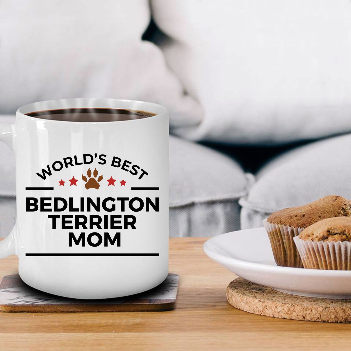 Bedlington Terrier Dog Mom Mug - Mallard Moon Gift Shop